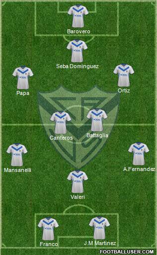 Vélez Sarsfield Formation 2012