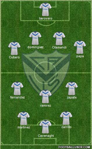 Vélez Sarsfield Formation 2012