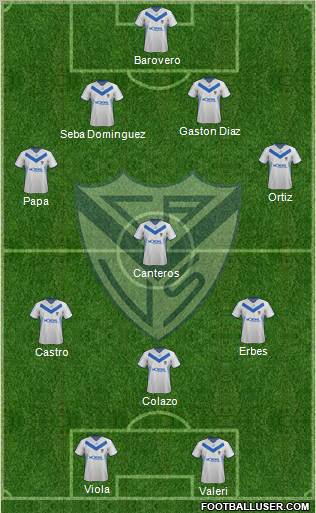 Vélez Sarsfield Formation 2012