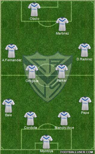 Vélez Sarsfield Formation 2012