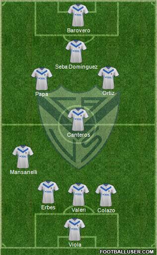 Vélez Sarsfield Formation 2012