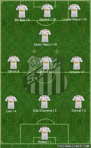 Santos FC Formation 2012