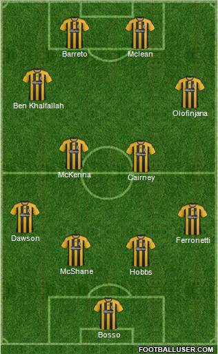 Hull City Formation 2012