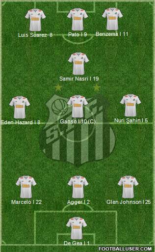 Santos FC Formation 2012