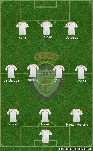 Real Jaén C.F. Formation 2012