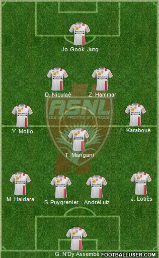 A.S. Nancy Lorraine Formation 2012