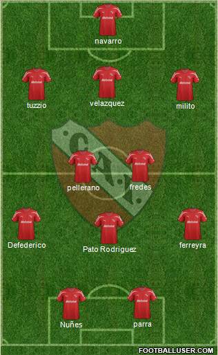 Independiente Formation 2012