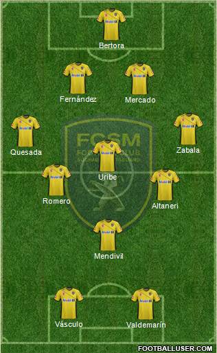 FC Sochaux-Montbéliard Formation 2012