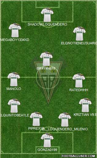 Albacete B., S.A.D. Formation 2012