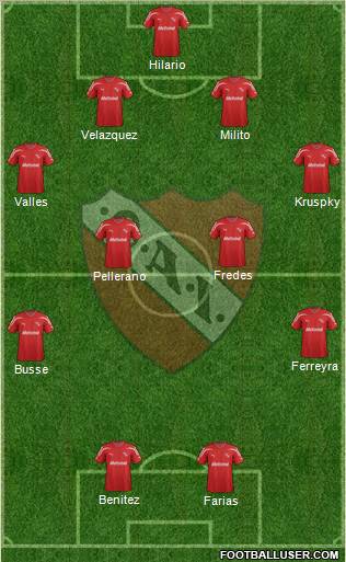 Independiente Formation 2012