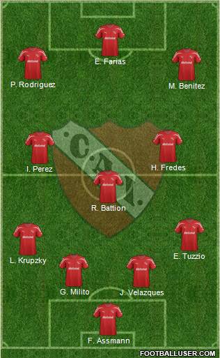 Independiente Formation 2012