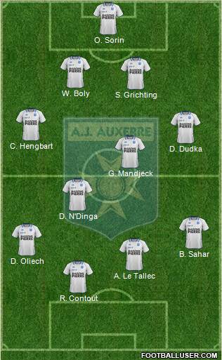 A.J. Auxerre Formation 2012