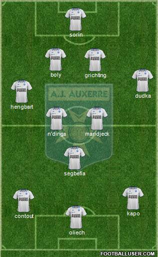 A.J. Auxerre Formation 2012