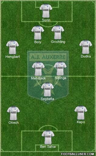 A.J. Auxerre Formation 2012