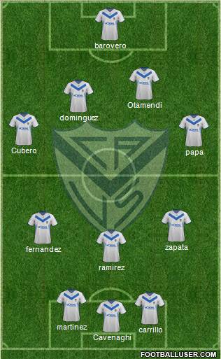 Vélez Sarsfield Formation 2012