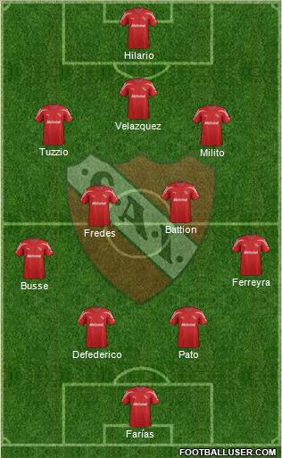 Independiente Formation 2012