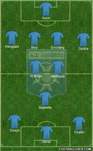 A.J. Auxerre Formation 2012