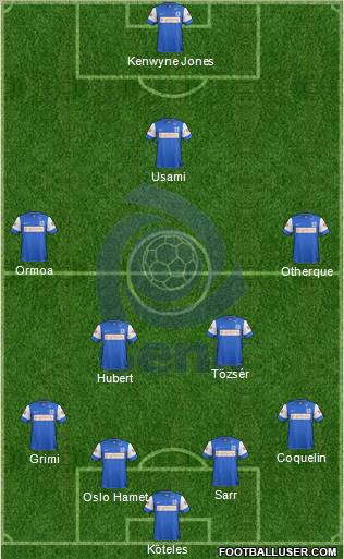 K Racing Club Genk Formation 2012