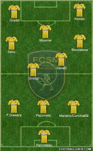 FC Sochaux-Montbéliard Formation 2012