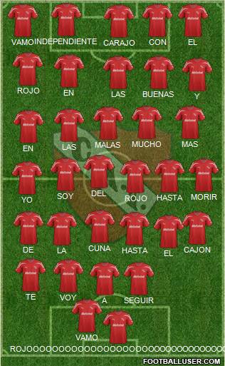 Independiente Formation 2012