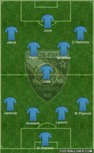 CSK Pivara Celarevo Formation 2012