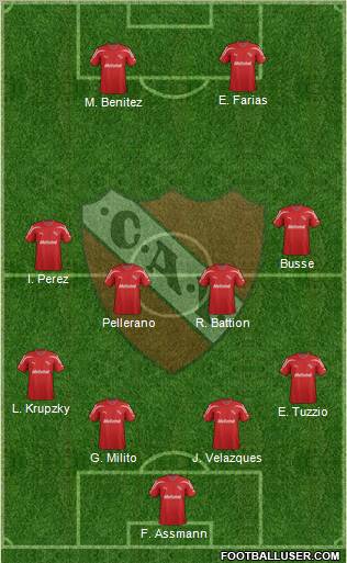 Independiente Formation 2012