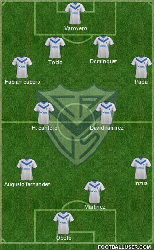 Vélez Sarsfield Formation 2012