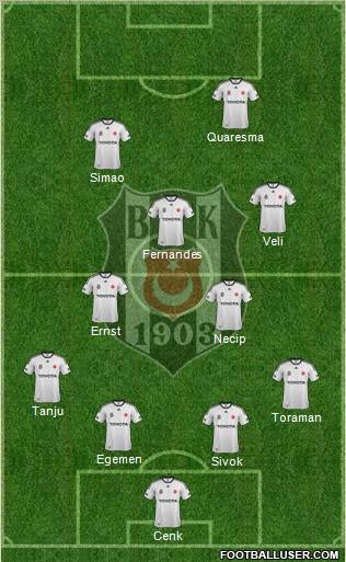 Besiktas JK Formation 2012