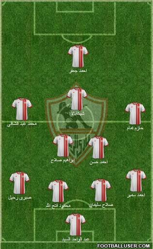 Zamalek Sporting Club Formation 2012