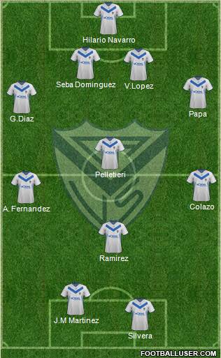 Vélez Sarsfield Formation 2012