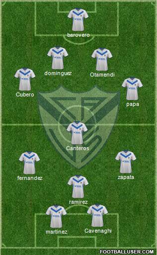 Vélez Sarsfield Formation 2012