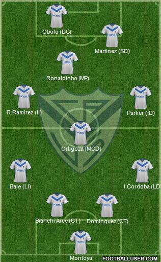 Vélez Sarsfield Formation 2012