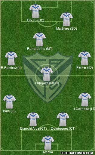 Vélez Sarsfield Formation 2012