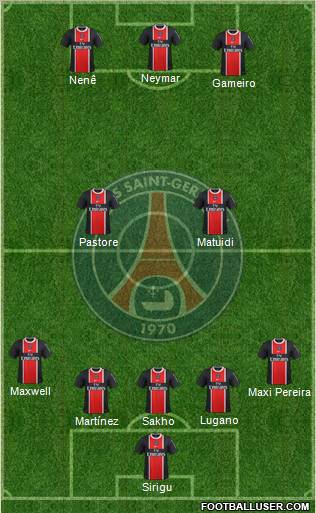 Paris Saint-Germain Formation 2012