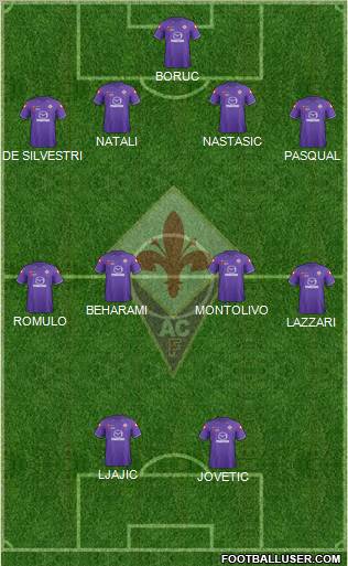 Fiorentina Formation 2012