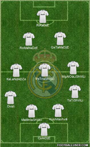 R. Madrid Castilla Formation 2012