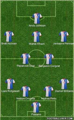 Blackburn Rovers Formation 2012