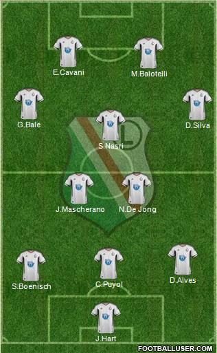 Legia Warszawa Formation 2012