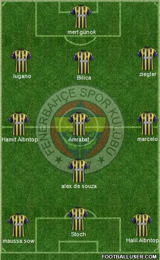 Fenerbahçe SK Formation 2012