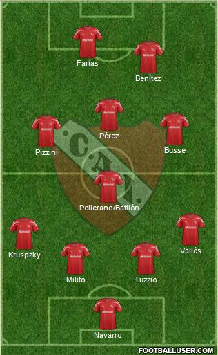 Independiente Formation 2012