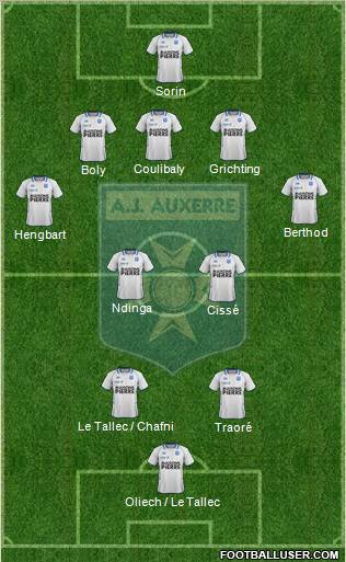 A.J. Auxerre Formation 2012