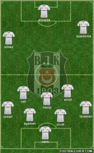 Besiktas JK Formation 2012