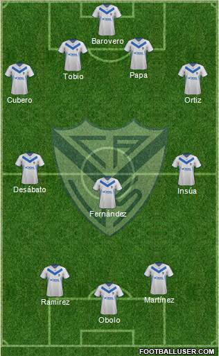 Vélez Sarsfield Formation 2012