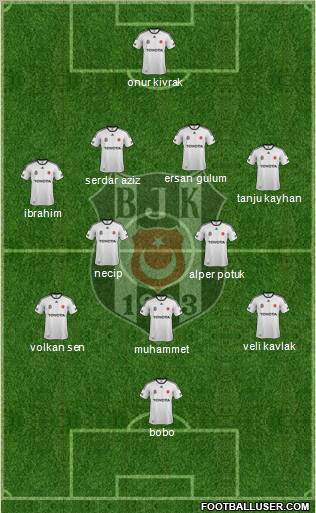 Besiktas JK Formation 2012