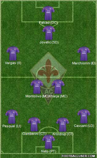 Fiorentina Formation 2012