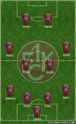 1.FC Kaiserslautern Formation 2012