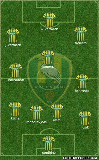 ADO Den Haag Formation 2012