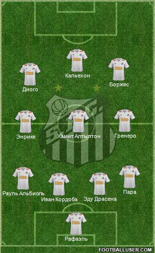 Santos FC Formation 2012