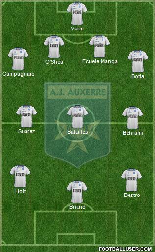 A.J. Auxerre Formation 2012