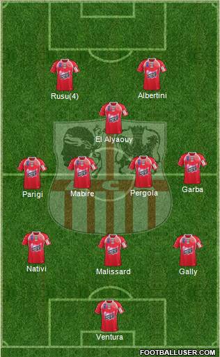 Athletic Club Ajaccien Football Formation 2012